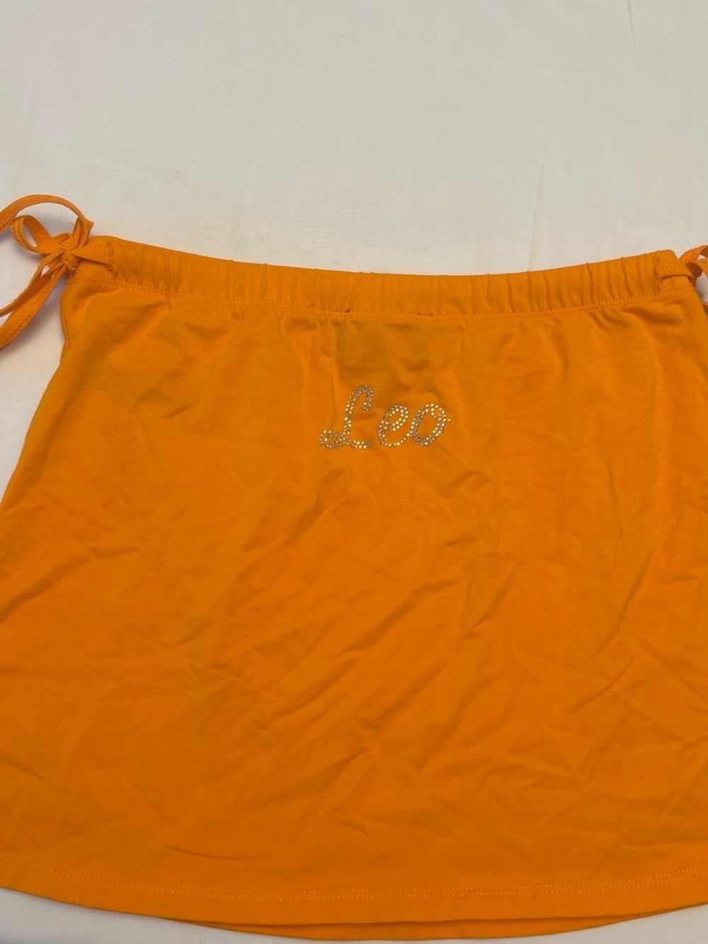 Horoscopez womens orange size M mini skirt